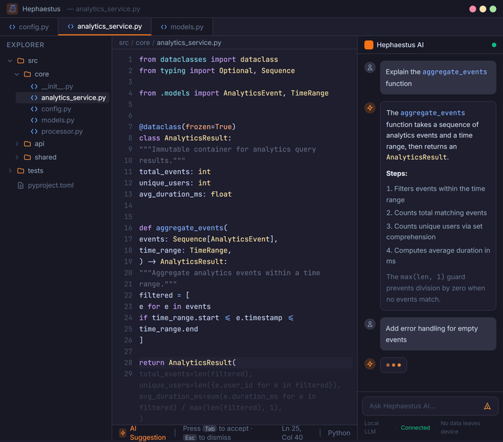 Atheneum AI / Hephaestus preview